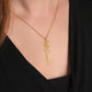 25th Birthday Gift for Her, Birth Flower Necklace with Name, Stainless Steel or 18K Yellow Gold Finish,