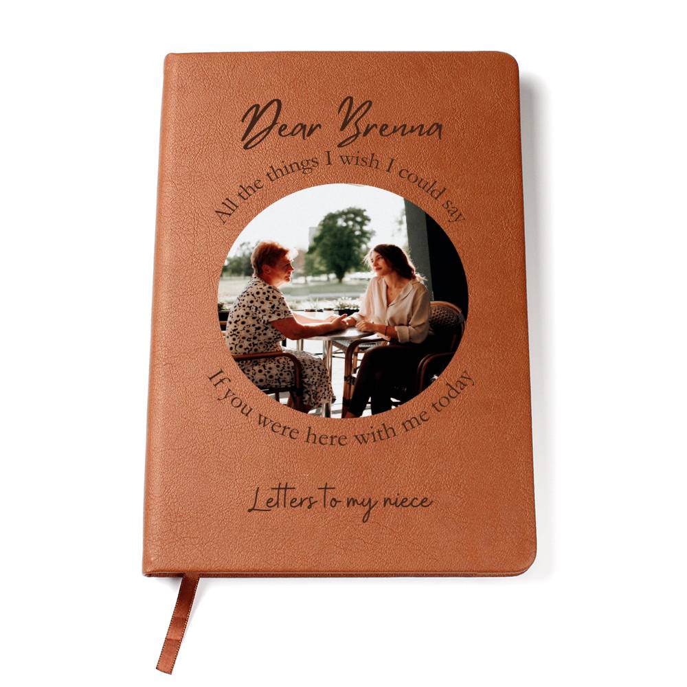 Letters to my niece, Personalized Grief Journal, Remembrance Journal, Remembrance Gifts