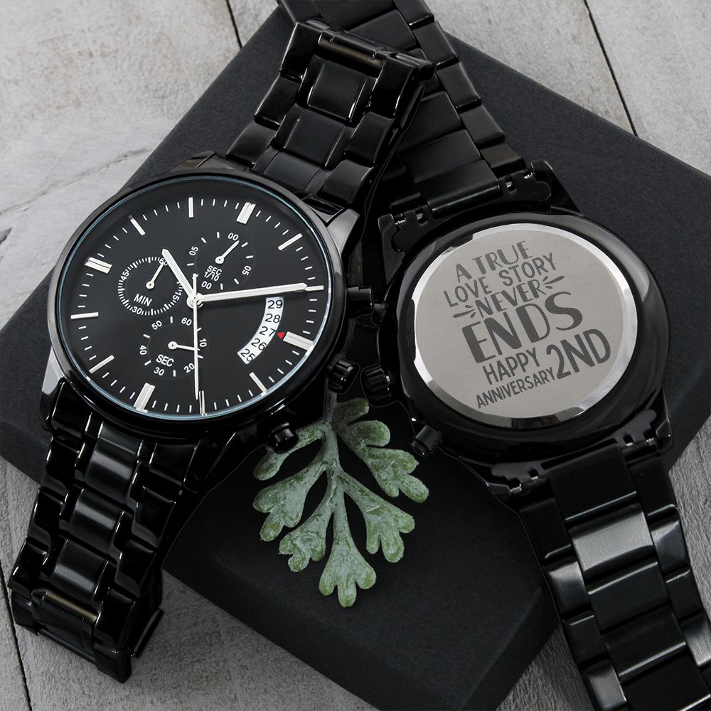15th Anniversary Gift for Husband - Men's Openwork Watch + Watch Box - –  Liliana and Liam