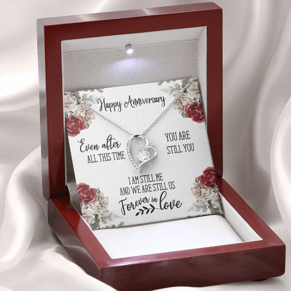 Anniversary Necklace, Available in 14k or 18k Yellow or White Gold, Special Anniversary Gift for Her