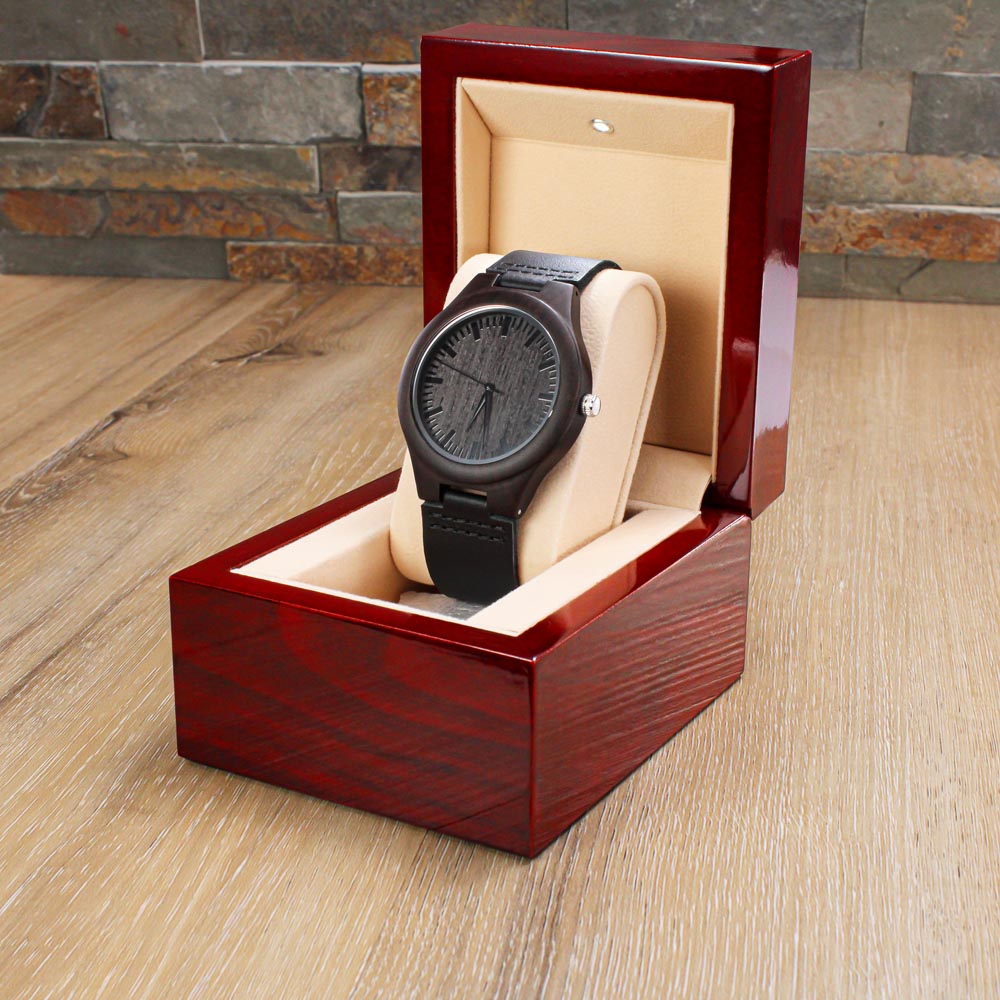 Wooden Watches for Men, Engraved Wooden Watch for Husband, To My Husband Wooden Watch, To Husband from Wife Watch, Wooden Watch for Husband