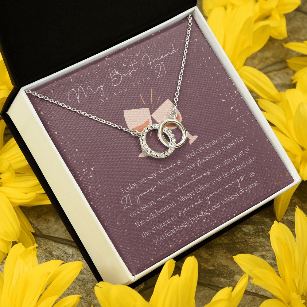 21st Birthday Necklace from Best Friend, Best Friend 21st Birthday Gift for Her, 21st Birthday Jewelry for Her