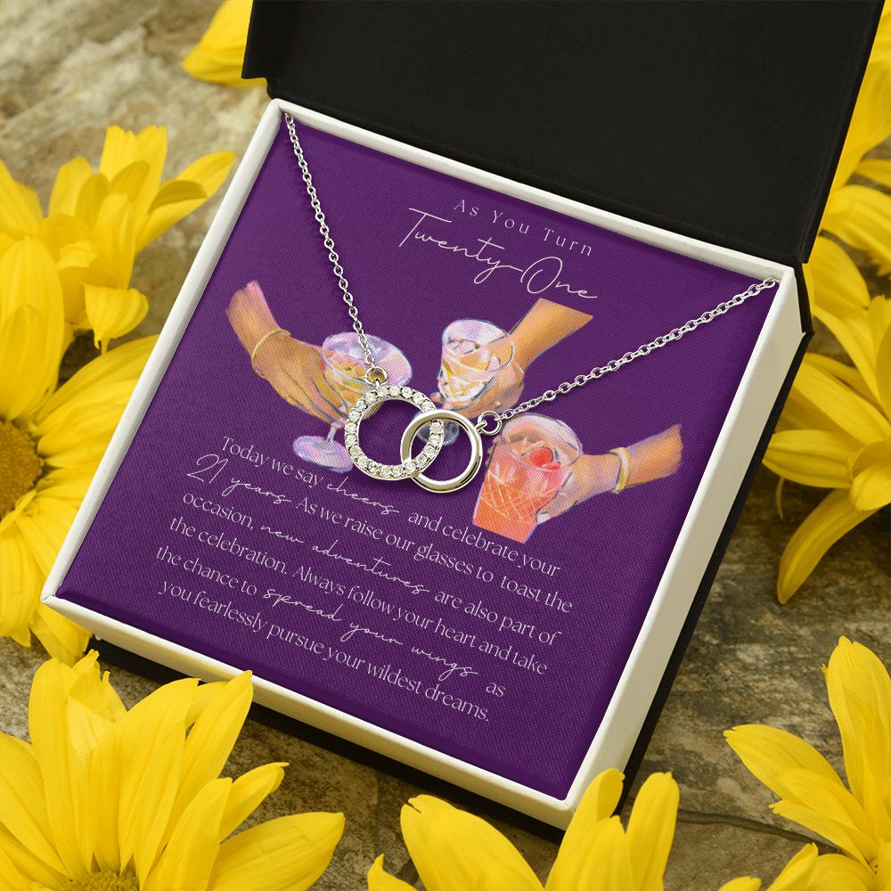 21st Birthday Necklace, 21st Birthday Gift For Her, From Best Friend, For Daughter From Mom