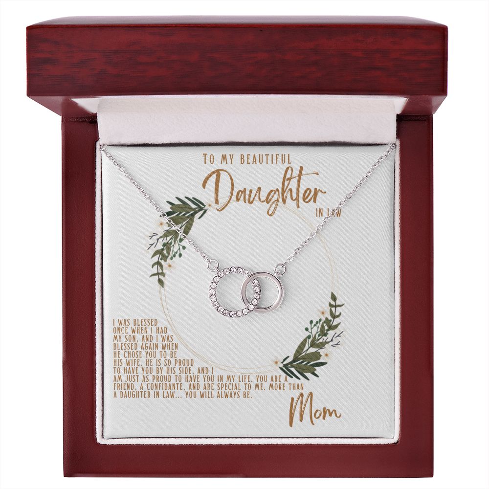 Daughter in law Necklace, Necklace for Daughter in law, To Daughter in law from Mother in law, Christmas Gift for Daughter in law