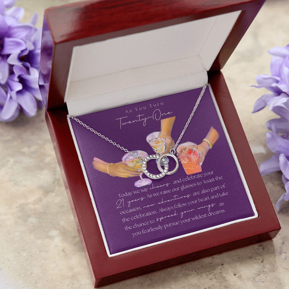 21st Birthday Necklace, 21st Birthday Gift For Her, From Best Friend, For Daughter From Mom