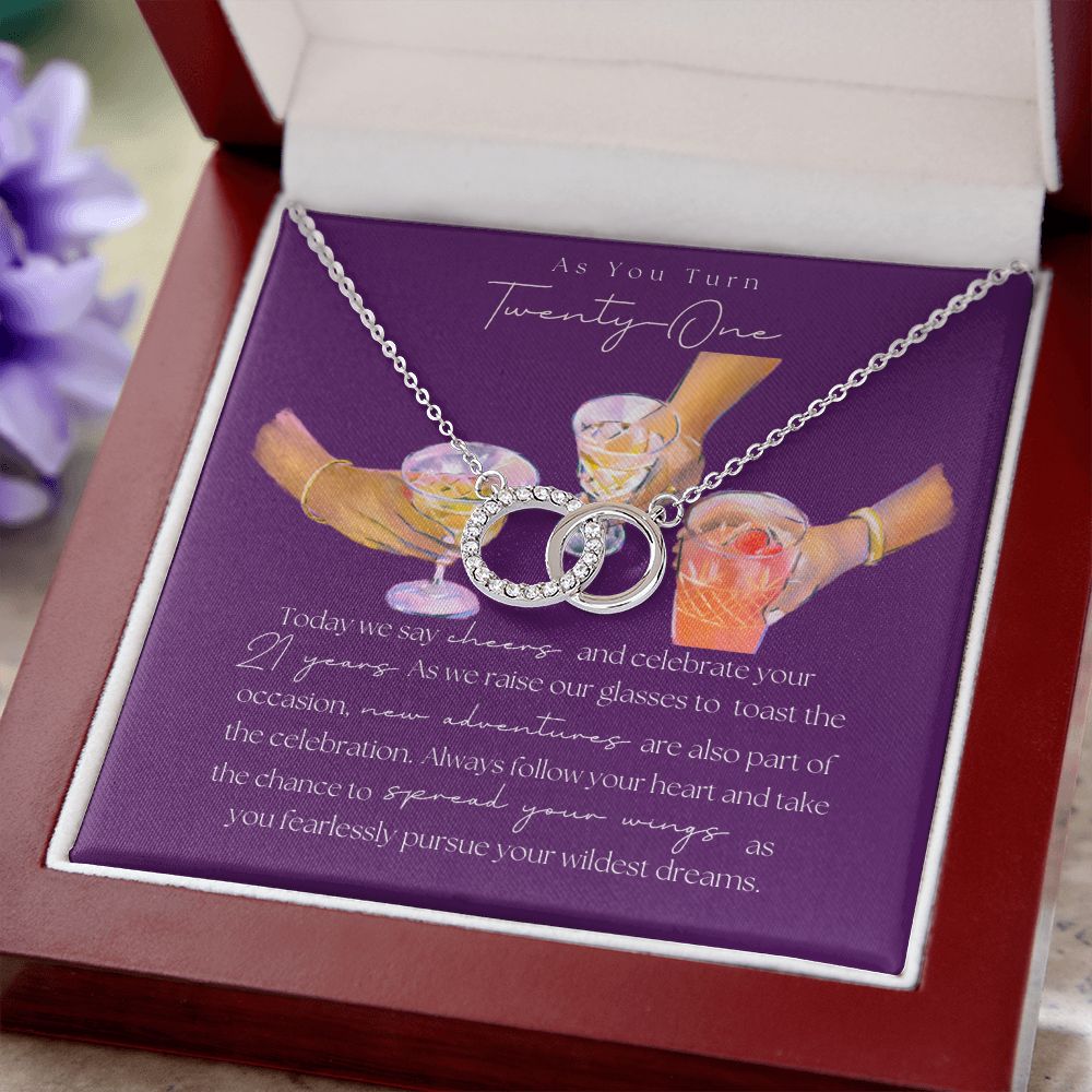 21st Birthday Necklace, 21st Birthday Gift For Her, From Best Friend, For Daughter From Mom