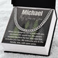 Future Son in Law Wedding Gift, Stainless Steel or 14k Gold Overlay, Wedding Gift for Future Son in Law