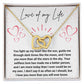 2024 Valentine Gift for the Love of my Life, Soulmate Necklace - Stainless Steel & Rose or 18k Yellow Gold Overlay,