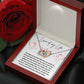 2024 Valentine Gift for the Love of my Life, Soulmate Necklace - Stainless Steel & Rose or 18k Yellow Gold Overlay,