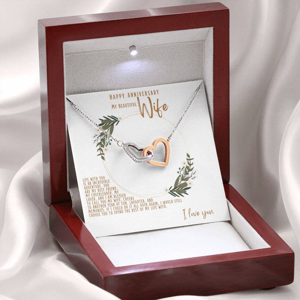 Anniversary Necklace for Wife, Wife Gift from Husband, Anniversary Jewelry for Wife, Anniversary Gift for Wife, Wedding Anniversary Gift