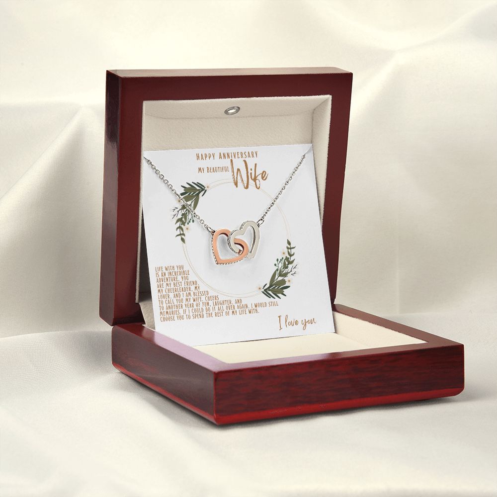 Anniversary Gift Necklace: Anniversary Gifts for Women, Wedding Anniversary,  Girlfriend Gift, Wife Gift, 2 Interlocking Circles - Dear Ava