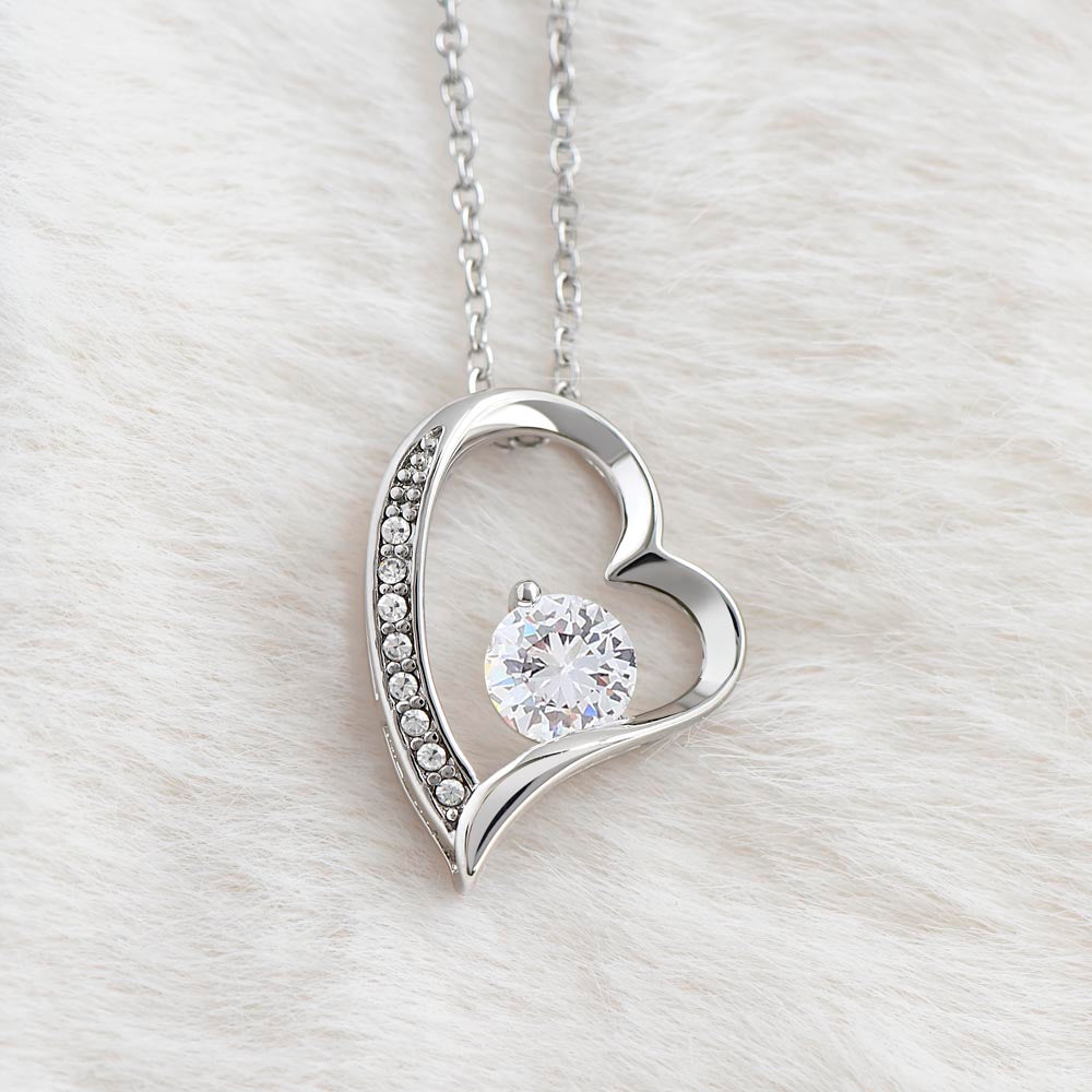 White gold online anniversary necklace