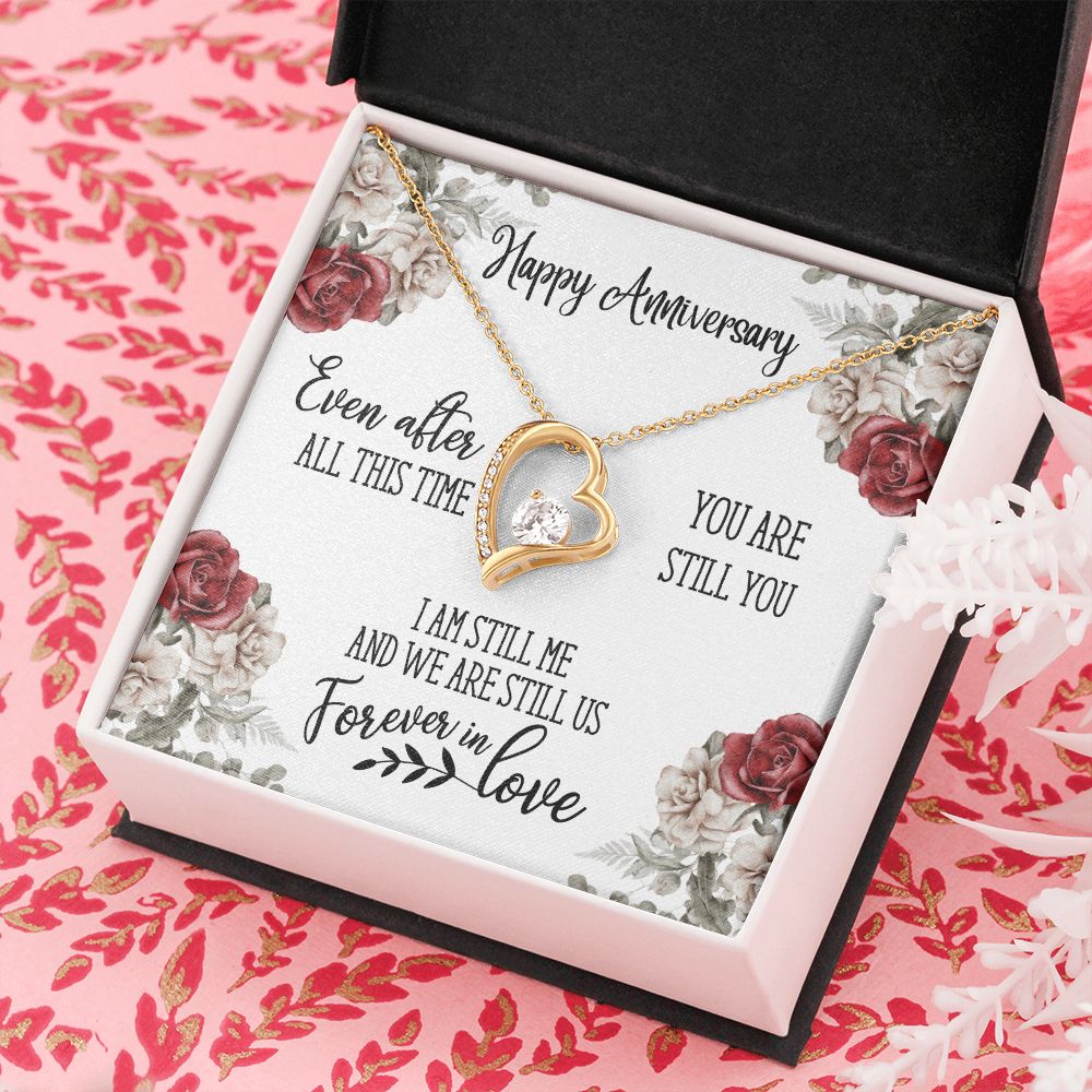 Anniversary Necklace, Available in 14k or 18k Yellow or White Gold, Special Anniversary Gift for Her