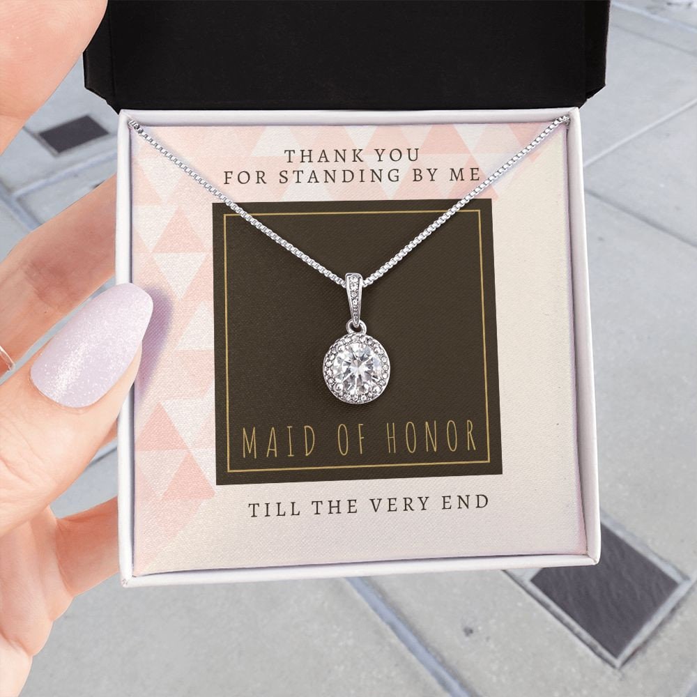 Maid of Honor Necklace, Thank You Maid of Honor, Maid of Honor Proposal, Maid of Honor Jewelry, Maid of Honor Gift from Bride