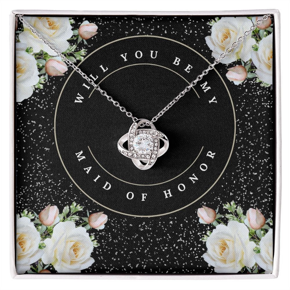 Will You Be My Maid of Honor, Maid of Honor Proposal, Maid of Honor Jewelry, Maid of Honor Gift from Bride, Maid of Honor Necklace,