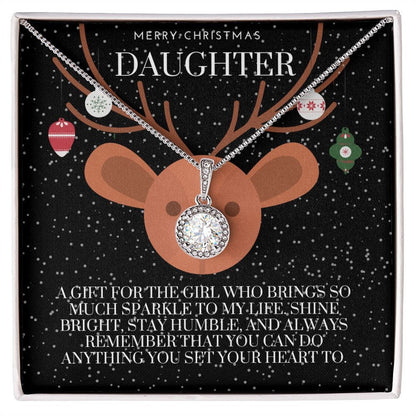 Merry Christmas Gift for Daughter, Christmas Gift for Daughter, Holiday Gift for Daughter, Christmas Necklace for Daughter, Gift for Her