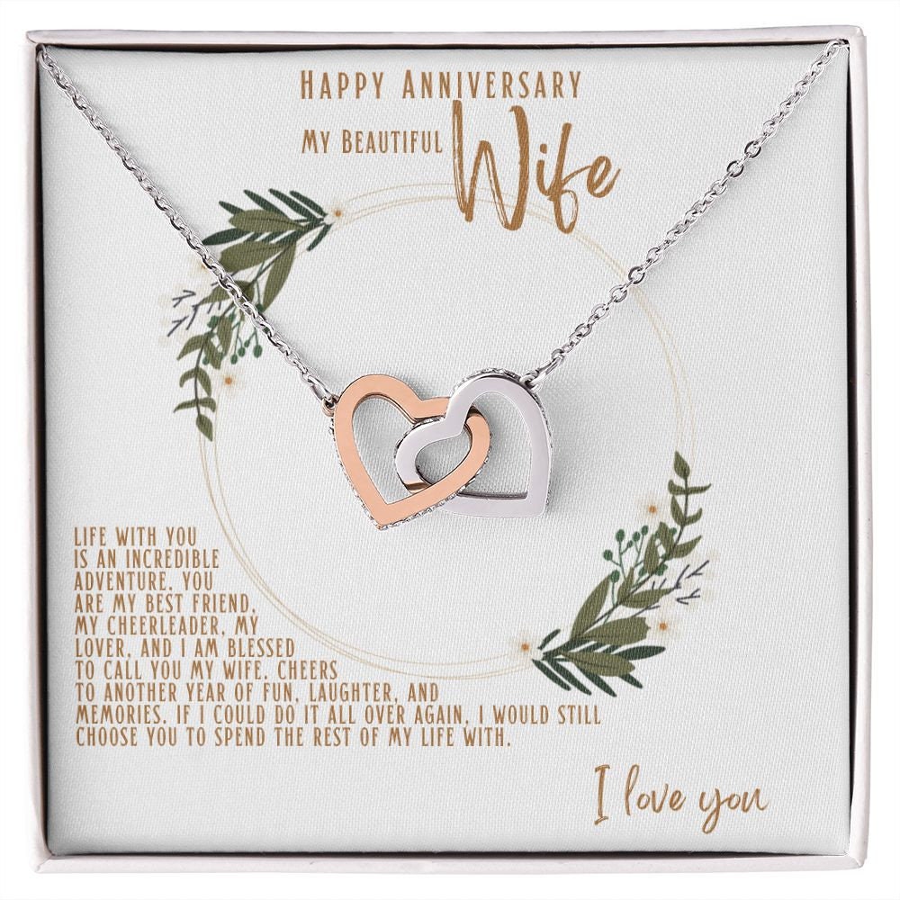 Anniversary Necklace for Wife, Wife Gift from Husband, Anniversary Jewelry for Wife, Anniversary Gift for Wife, Wedding Anniversary Gift