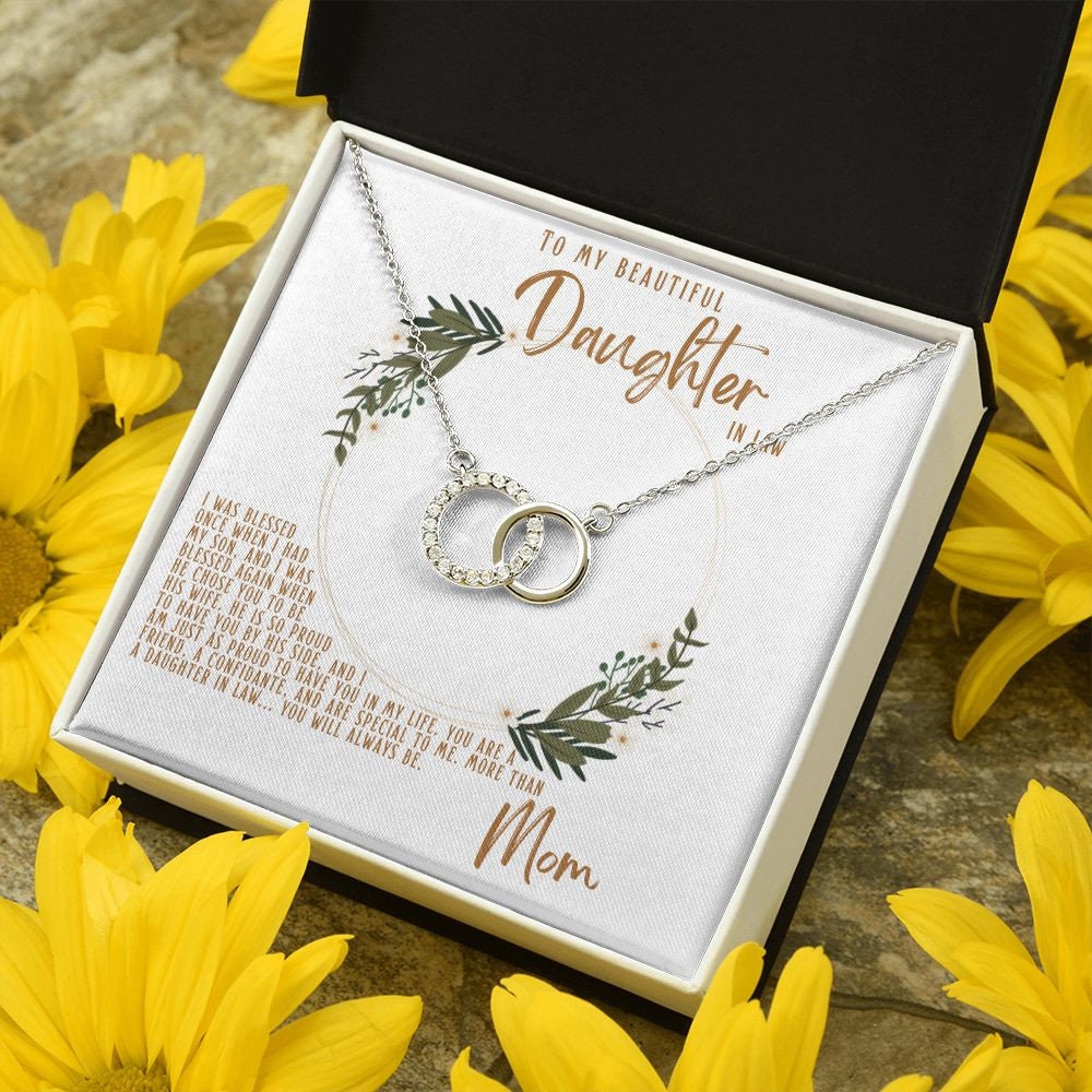 Daughter in law Necklace, Necklace for Daughter in law, To Daughter in law from Mother in law, Christmas Gift for Daughter in law