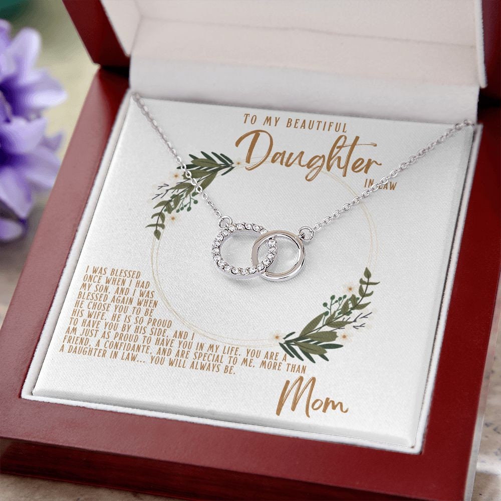 Daughter in law Necklace, Necklace for Daughter in law, To Daughter in law from Mother in law, Christmas Gift for Daughter in law