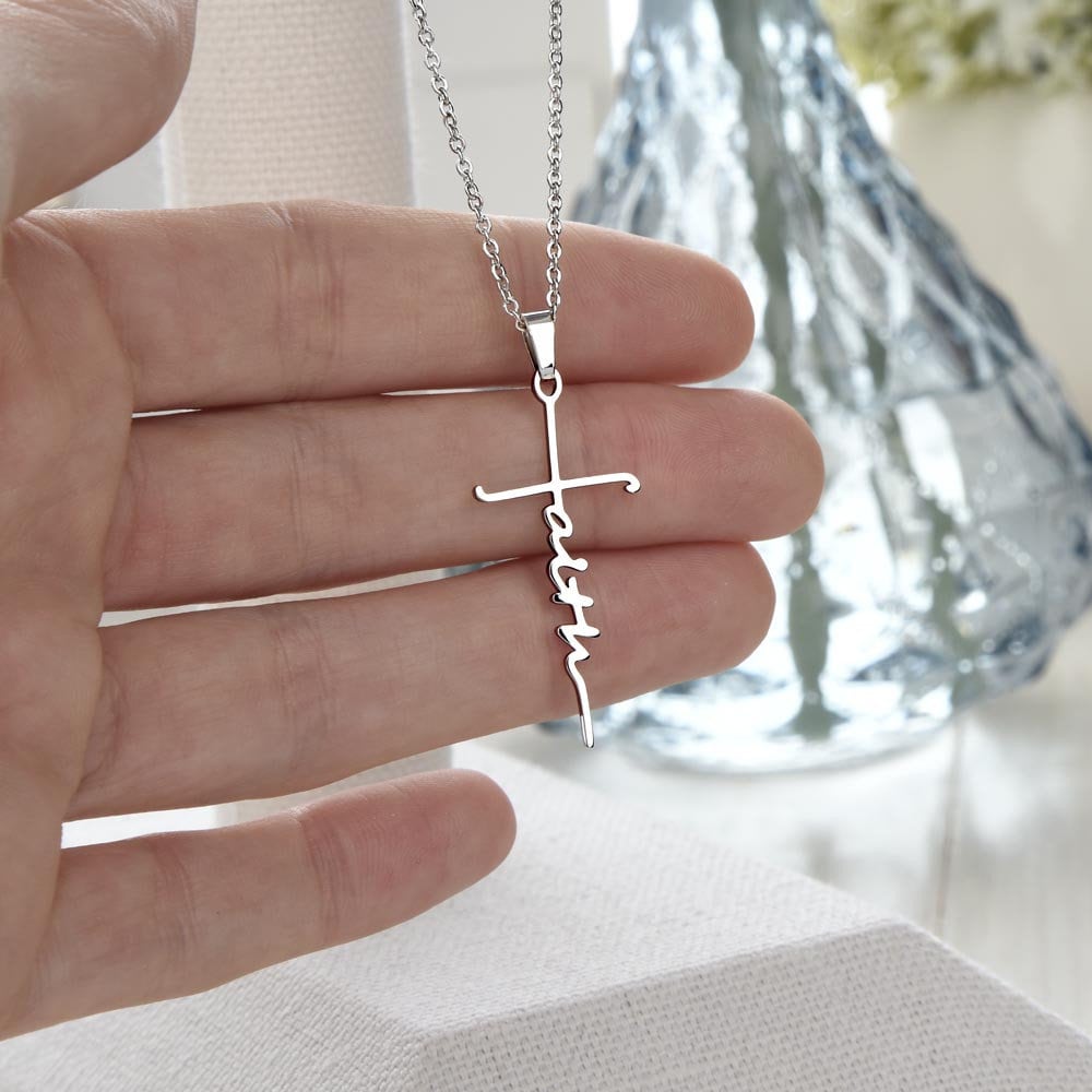 Faith necklace outlet silver