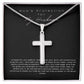 Cross Necklace For Husband, Cross Necklace Husband, Cross Necklace for Men, Religious Necklace Husband, Cross Necklace For Men