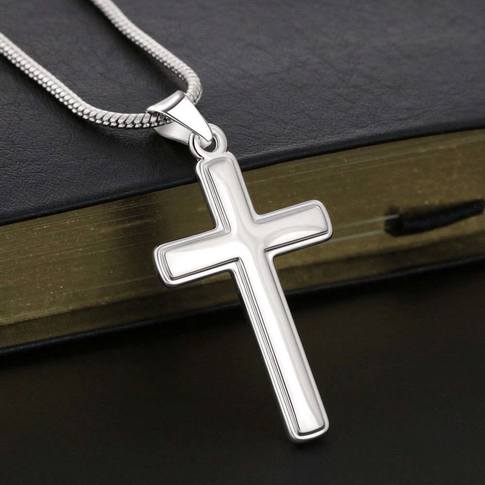 Cross Necklace For Husband, Cross Necklace Husband, Cross Necklace for Men, Religious Necklace Husband, Cross Necklace For Men