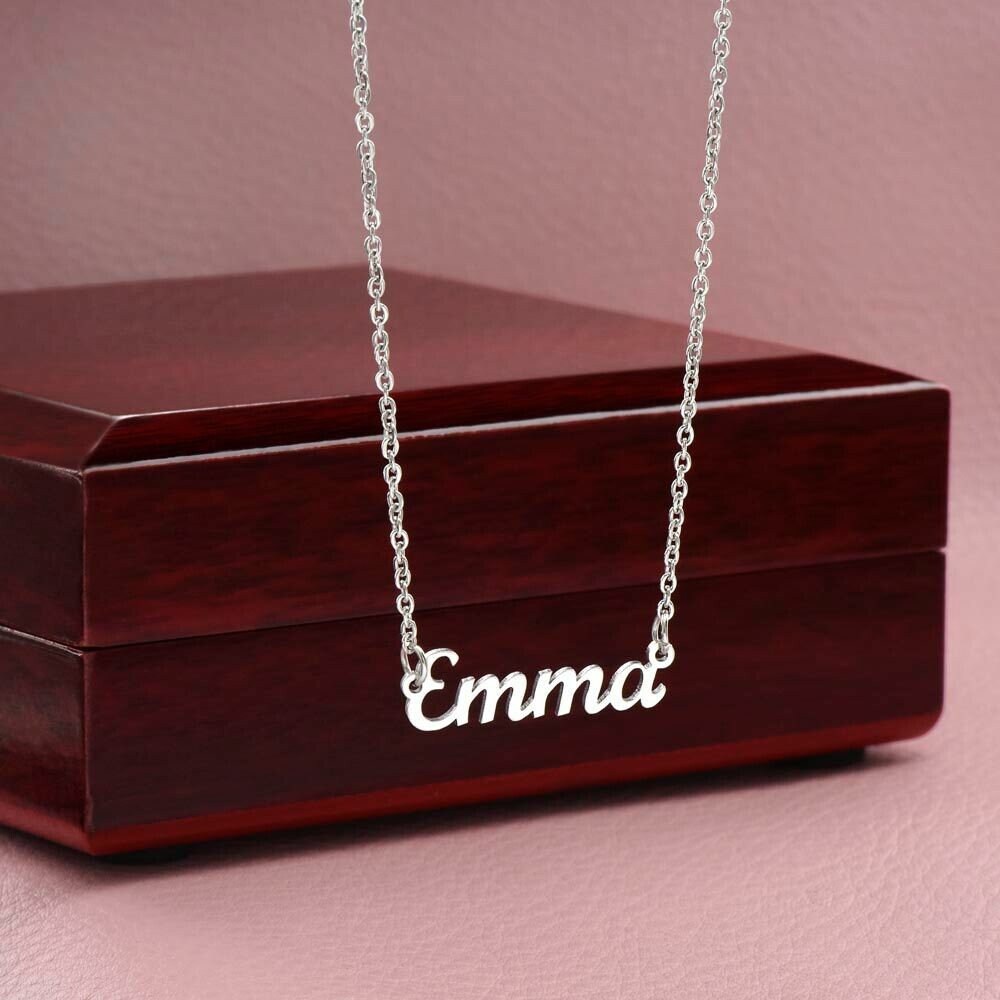 Name Plate Necklace for Daughter, Daughter Name Necklace, To My Beautiful Daughter Necklace, Daughter Necklace from Dad and/or Mom