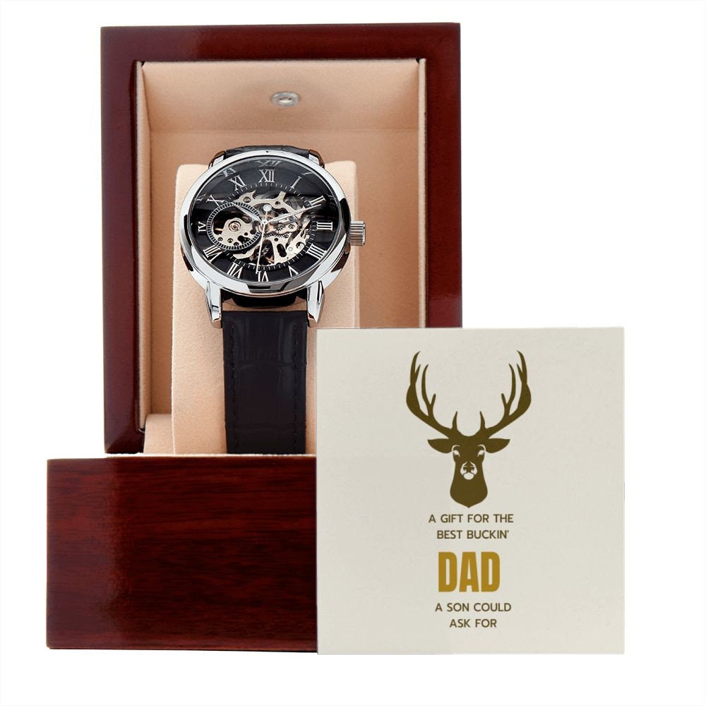 Hunting Watch, To Dad from Son, Hunting Gift for Dad, Father's Day Gift from Son, Hunting Gift From Son, Hunting Gift for Dad, Dad and Son