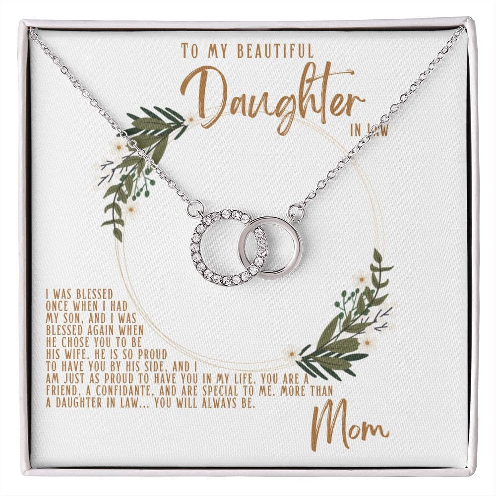 Daughter in law Necklace, Necklace for Daughter in law, To Daughter in law from Mother in law, Christmas Gift for Daughter in law