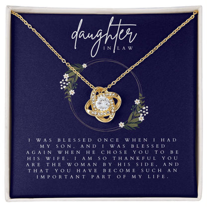 Daughter in law Necklace, Necklace for Daughter in law, To Daughter in law from Mother in law or Father in law, Gift for Daughter in law