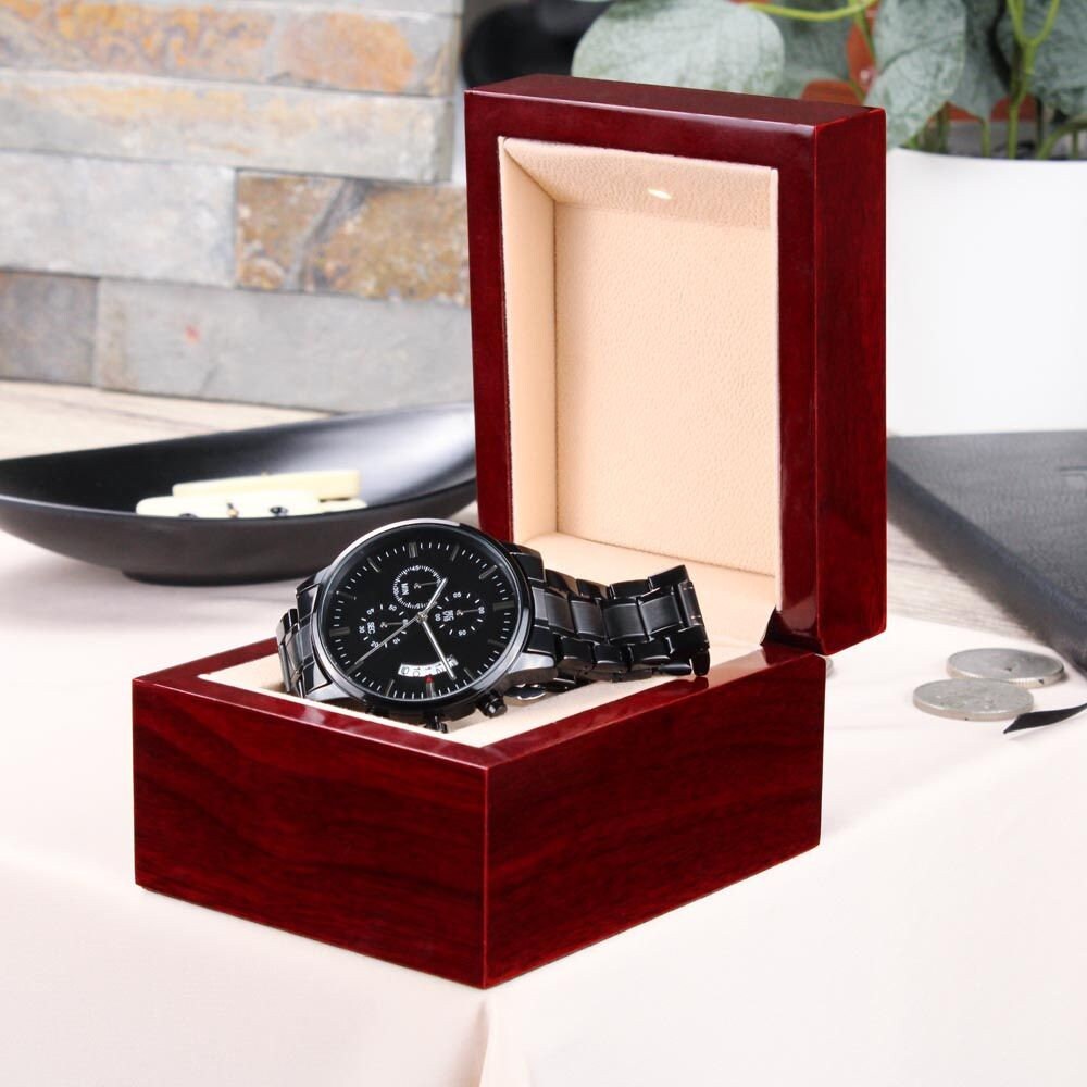 2 Year Anniversary Gift for Him: Engraved Watch - Happy 2nd Anniversary ...A True Love Story Never Ends