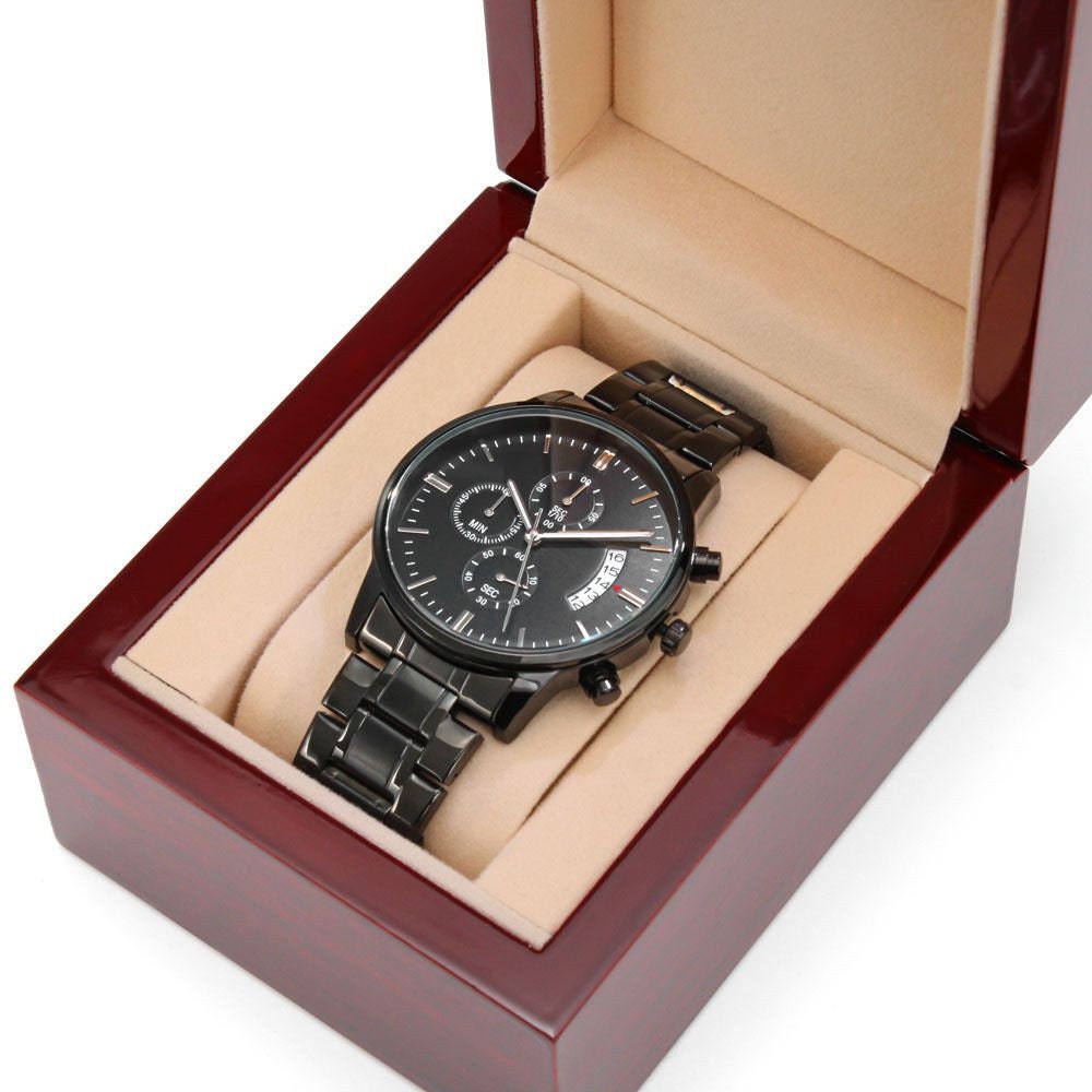 2 Year Anniversary Gift for Him: Engraved Watch - Happy 2nd Anniversary ...A True Love Story Never Ends