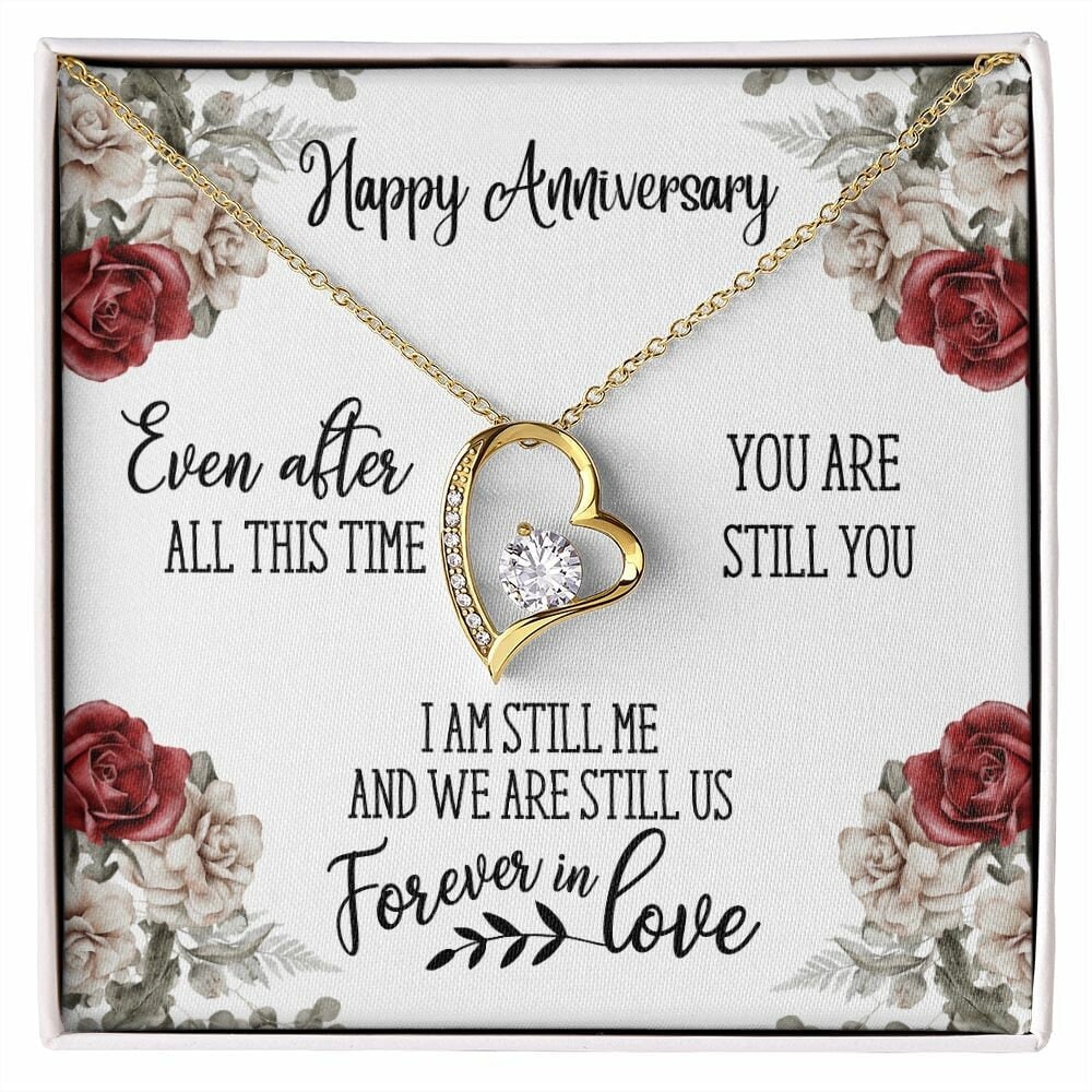 Anniversary Necklace, Available in 14k or 18k Yellow or White Gold, Special Anniversary Gift for Her