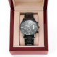 2 Year Anniversary Gift for Him: Engraved Watch - Happy 2nd Anniversary ...A True Love Story Never Ends