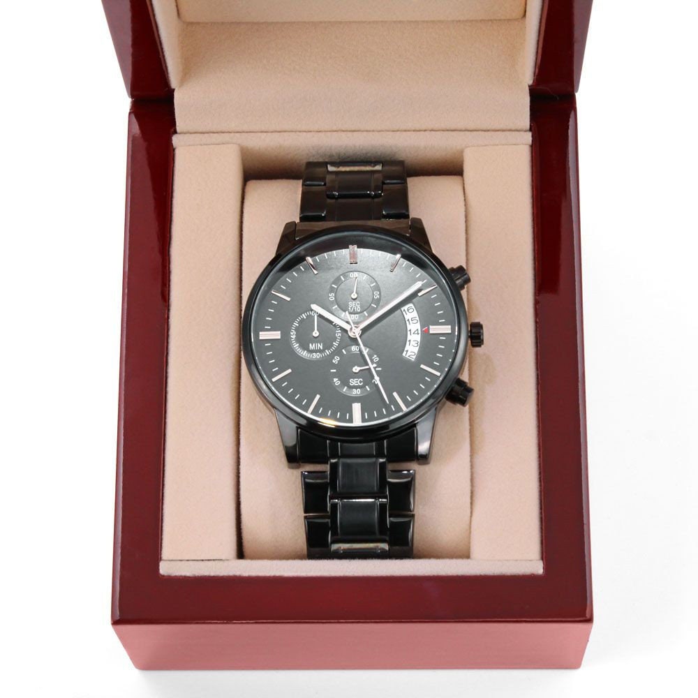 2 Year Anniversary Gift for Him: Engraved Watch - Happy 2nd Anniversary ...A True Love Story Never Ends