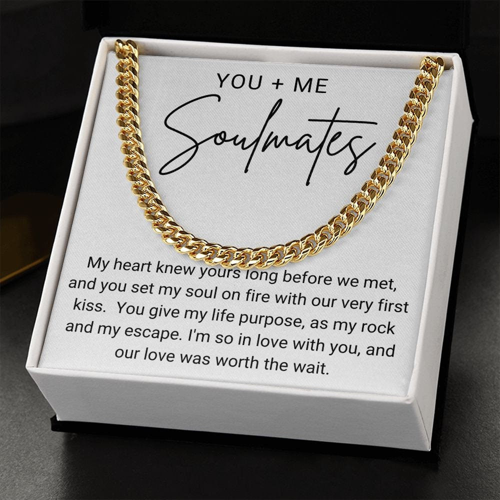 2024 Valentines Day Gift for Him, Stainless Steel or 14k Yellow Gold Overlay