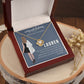 White Coat Ceremony Gifts for Her: Stainless Steel with 18k or 14k Gold Necklace