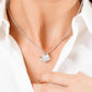 2024 Mother's Day Gift, Stainless with 14K White or 18K Yellow Gold Necklace