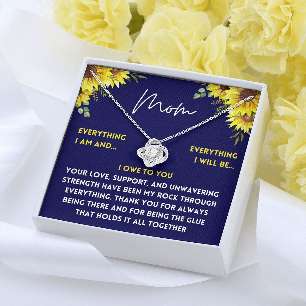 2024 Mother's Day Gift, Stainless with 14K White or 18K Yellow Gold Necklace